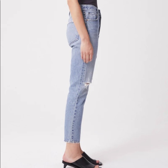 Agolde Riley High Rise Straight Crop NWOT - Picture 3 of 7